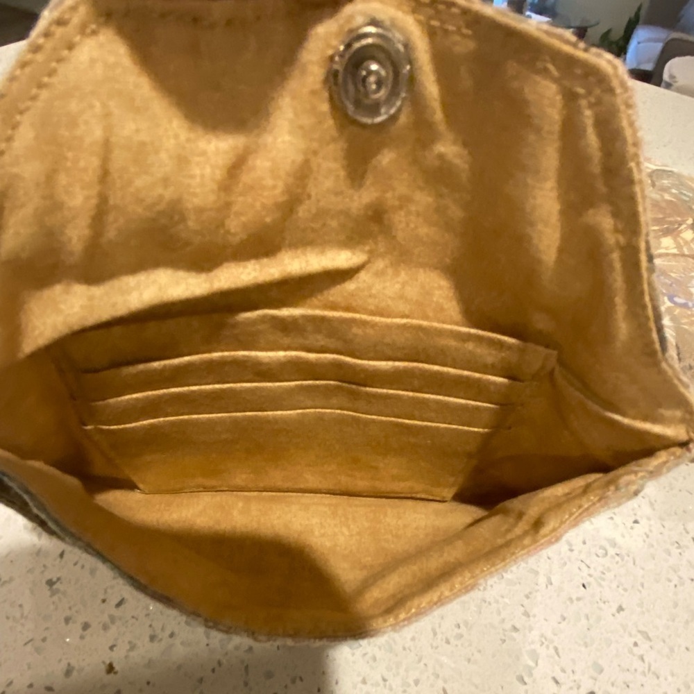 Floral Tan Women's Bag - Picture 5 of 7